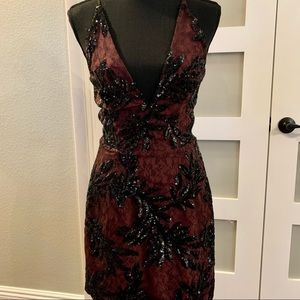 𝅺jordyn Lace Sequin Dress, Size S by DRESS THE POPULATION